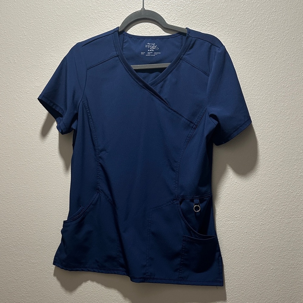 Stylish Navy Short Sleeve Top